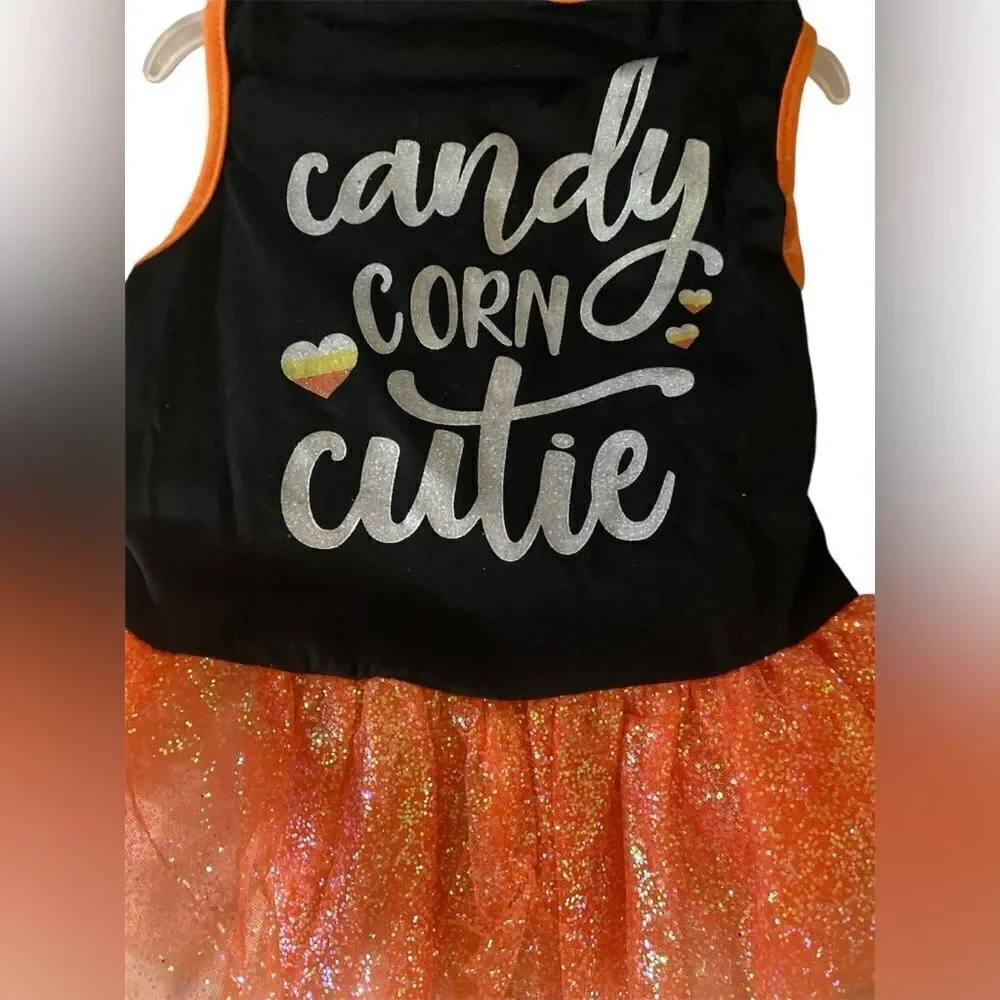 Candy Corn Cutie Dog TuTu Dress
